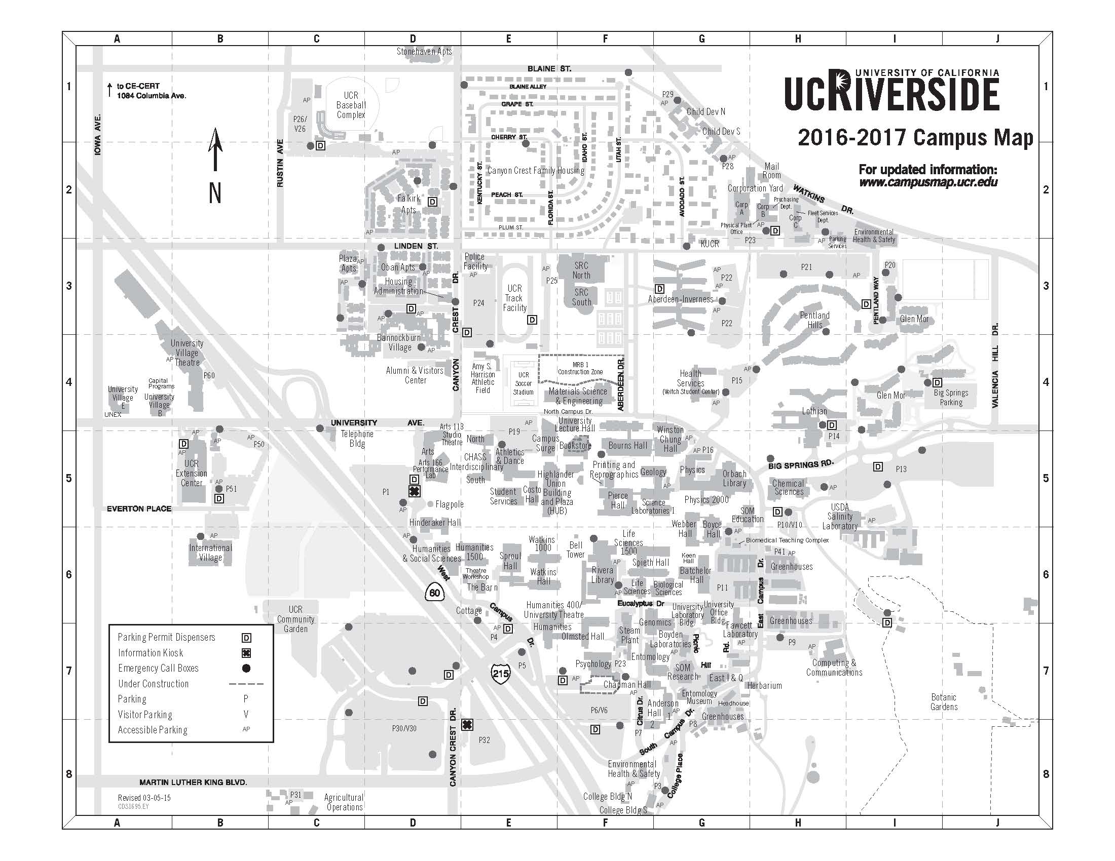 University Of California Riverside Map