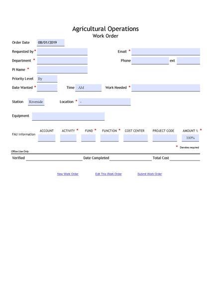 Work order picture